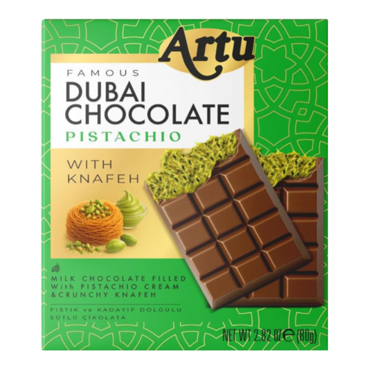 𝗔𝗥𝗧𝗨 𝗣𝗶𝘀𝘁𝗮𝗰𝗵𝗶𝗼 𝗞𝗻𝗮𝗳𝗲𝗵 𝗖𝗵𝗼𝗰𝗼𝗹𝗮𝘁𝗲 𝟴𝟬𝗴 – 𝗠𝗶𝗹𝗸 & 𝗪𝗵𝗶𝘁𝗲 | 𝗗𝘂𝗯𝗮𝗶 𝗔𝗿𝘁𝗶𝘀𝗮𝗻 𝗗𝗲𝘀𝘀𝗲𝗿𝘁 𝗕𝗮𝗿