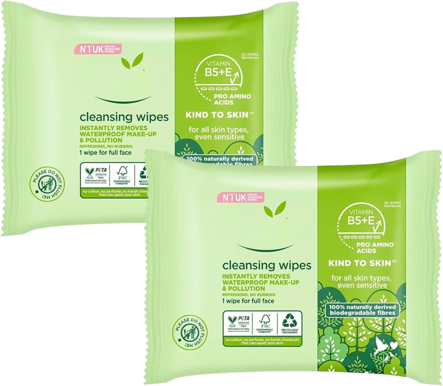 𝗦𝗶𝗺𝗽𝗹𝗲 𝗕𝗶𝗼𝗱𝗲𝗴𝗿𝗮𝗱𝗮𝗯𝗹𝗲 𝗖𝗹𝗲𝗮𝗻𝘀𝗶𝗻𝗴 𝗪𝗶𝗽𝗲𝘀 – 𝗠𝗮𝗸𝗲𝘂𝗽 𝗥𝗲𝗺𝗼𝘃𝗲𝗿 & 𝗦𝗸𝗶𝗻 𝗖𝗮𝗿𝗲 | 𝗣𝗮𝗰𝗸 𝗼𝗳 𝟮