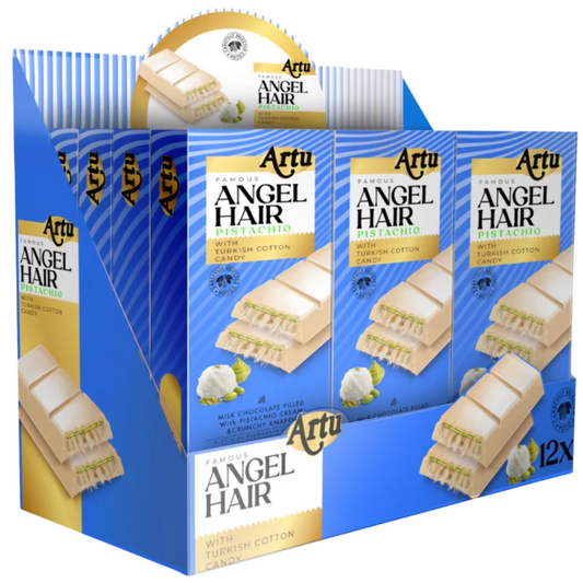 Artu Angel Hair White Chocolate with Pistachio & Cotton Candy (100pcs x 80g)