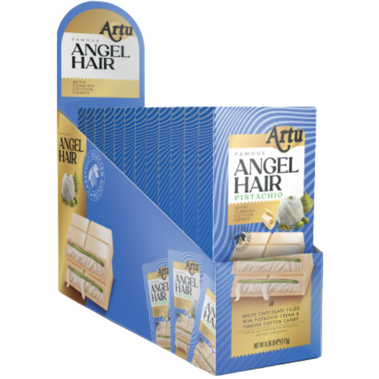 Artu Angel Hair White Chocolate with Pistachio & Cotton Candy (70pcs x 165g)