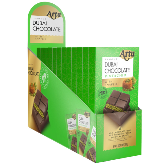 𝗔𝗥𝗧𝗨 𝗣𝗶𝘀𝘁𝗮𝗰𝗵𝗶𝗼 𝗞𝗻𝗮𝗳𝗲𝗵 𝗖𝗵𝗼𝗰𝗼𝗹𝗮𝘁𝗲 𝗕𝗮𝗿 𝟮𝟬𝟬𝗴 – 𝗠𝗶𝗹𝗸 & 𝗪𝗵𝗶𝘁𝗲 | 𝗔𝗿𝗮𝗯𝗶𝗰 𝗦𝘄𝗲𝗲𝘁 𝗧𝗿𝗲𝗮𝘁