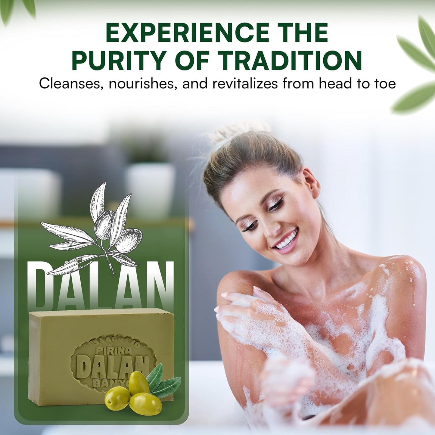 𝗗𝗮𝗹𝗮𝗻 𝗡𝗮𝘁𝘂𝗿𝗮𝗹 𝗢𝗹𝗶𝘃𝗲 𝗢𝗶𝗹 𝗦𝗼𝗮𝗽 – 𝟭𝟬 𝗛𝗮𝗻𝗱𝗺𝗮𝗱𝗲 𝗧𝘂𝗿𝗸𝗶𝘀𝗵 𝗕𝗮𝗿𝘀 (𝟭𝟴𝟬𝗴 𝗘𝗮𝗰𝗵)